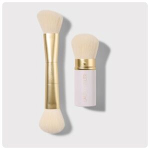 LAURA GELLER LIMITED EDITION FACE IT ALL 2 PIECE FACE BRUSH SET